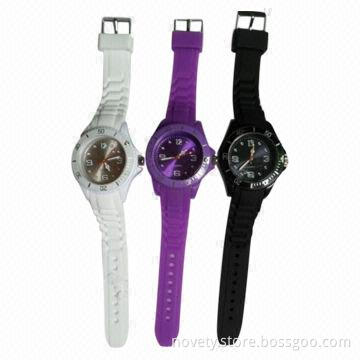Watches with Silicone Wristband, Sized 24.5 x 1.8 x 0.3cm